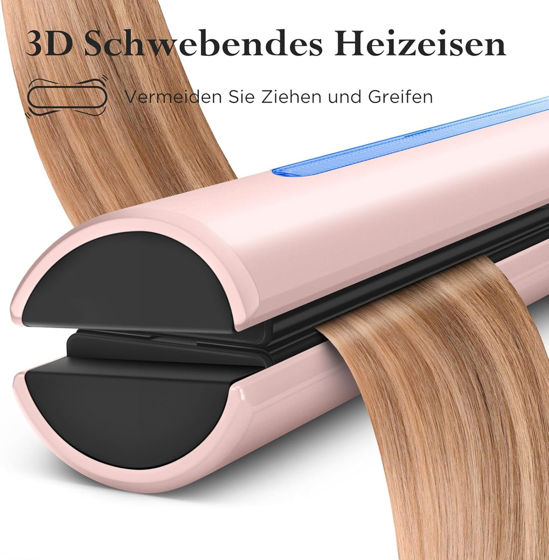 Infrarot-Ionen Haarglätter, PARWIN PRO BEAUTY 2 IN 1 Glätteisen Locken und Glätten, Infrarot- und Io
