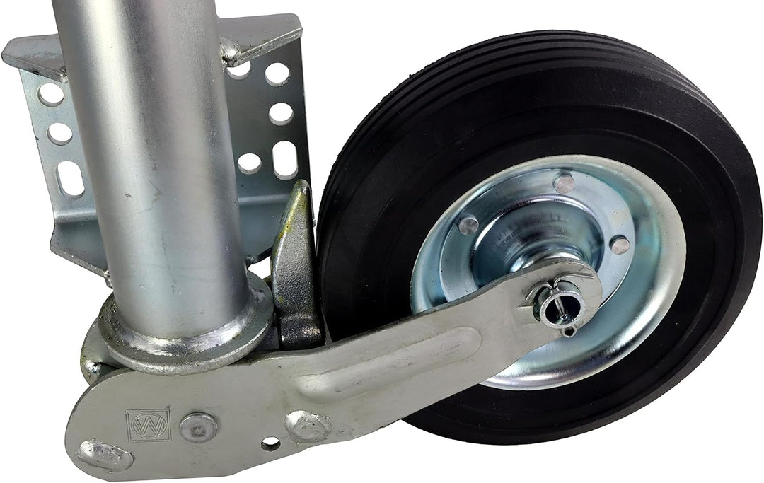 trailer parts4u Winterhoff Automatik Stützrad mit Universalflansch 250 kg 60mm f. PKW Anhänger