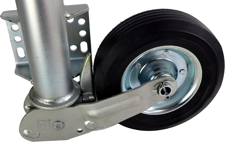 trailer parts4u Winterhoff Automatik Stützrad mit Universalflansch 250 kg 60mm f. PKW Anhänger