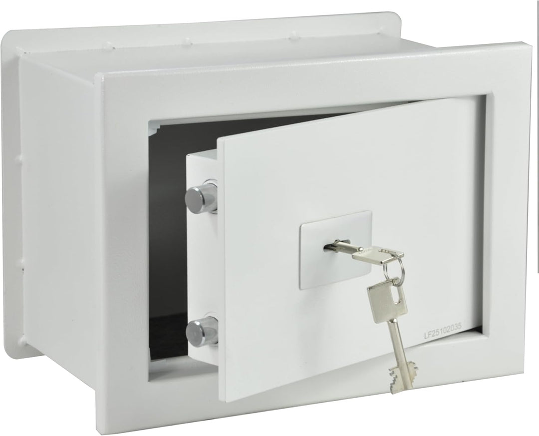 ALSTEN TECH Wandsafe Einmauertresor 310 x 210 x 150 mm 5,5 kg Schlüsseltresor mit Doppelbartschloss