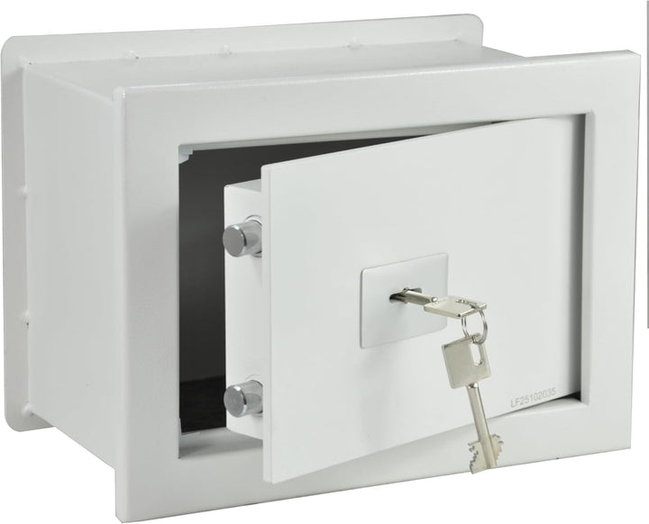 ALSTEN TECH Wandsafe Einmauertresor 310 x 210 x 150 mm 5,5 kg Schlüsseltresor mit Doppelbartschloss