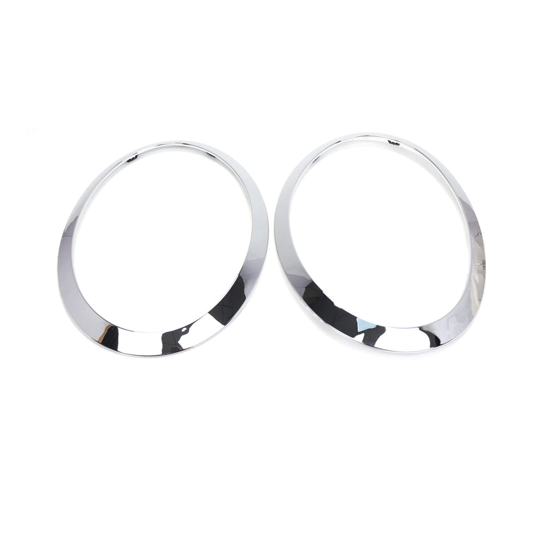Shkalacar 2 Stück Scheinwerfer-Zierring Auto Ersatz für BMW für Mini Cooper F55/F56/F57 2014-2021 OE