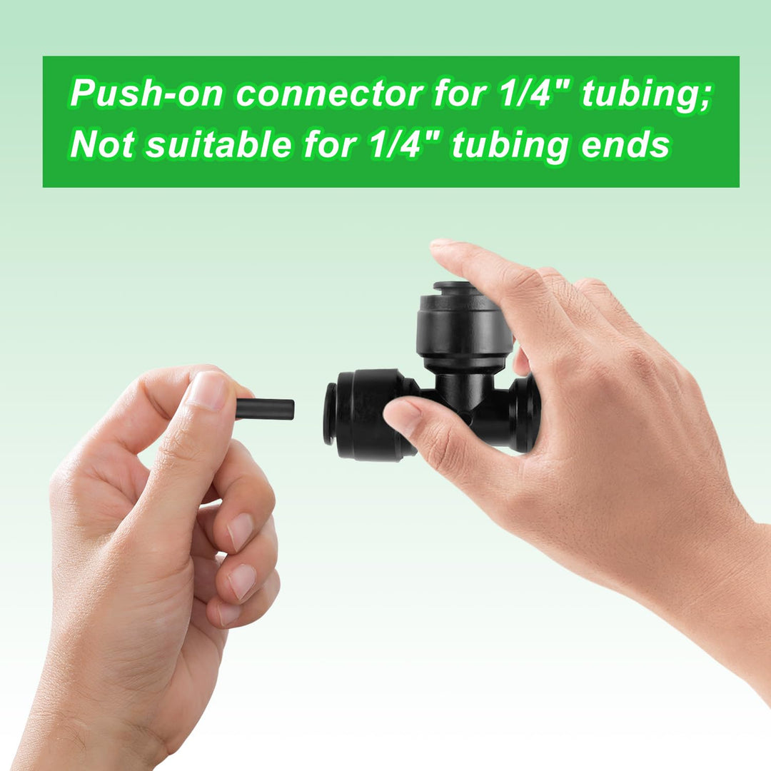 BOXOB 30pcs 1/4" Tropfbewässerung Endstopfen Fittings, Schnellkupplung Steckverbinder Endkappe für 1