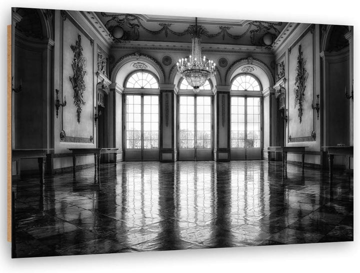 Feeby Dekobild Architektur Deko Wand Kunstdruck schwarz-weiss 70x50 cm Deko Paneel 70x50 cm Schwarz-