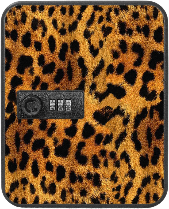 banjado® Burg-Wächter® abschliessbarer Schlüsselkasten mit Motiv Leopard für 20 Schlüssel - Schlüsse