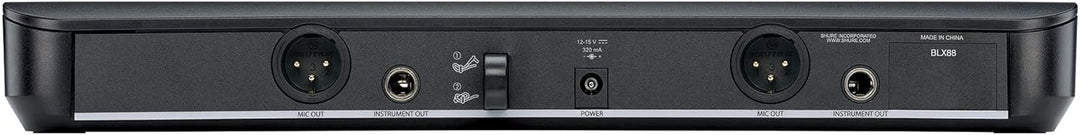 Shure BLX1288/P31 UHF Wireless Mikrofonsystem - Perfekt für Kirche, Karaoke, Bühne - 14-Stunden Akku