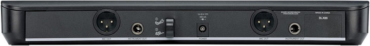 Shure BLX1288/P31 UHF Wireless Mikrofonsystem - Perfekt für Kirche, Karaoke, Bühne - 14-Stunden Akku