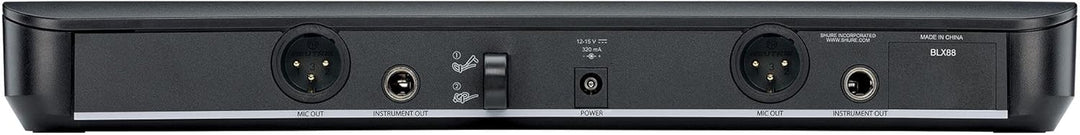 Shure BLX288/SM58 UHF Wireless Mikrofonsystem - Perfekt für Kirche, Karaoke, Gesang - 14-Stunden Akk