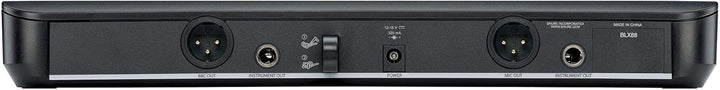 Shure BLX288/SM58 UHF Wireless Mikrofonsystem - Perfekt für Kirche, Karaoke, Gesang - 14-Stunden Akk