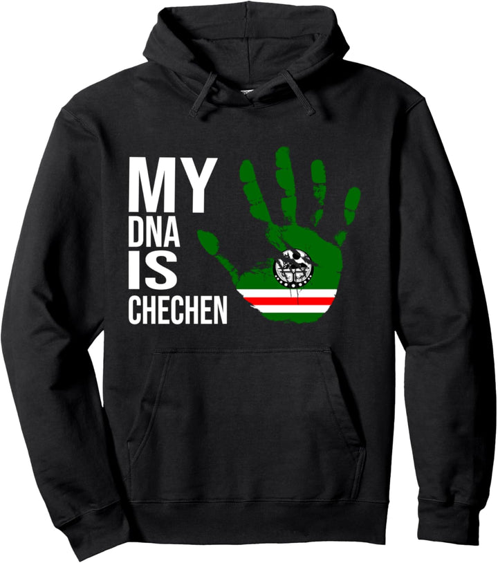 Chechen Born, Chechnya Flagge, My DNA Is Chechen, Chechnya Pullover Hoodie