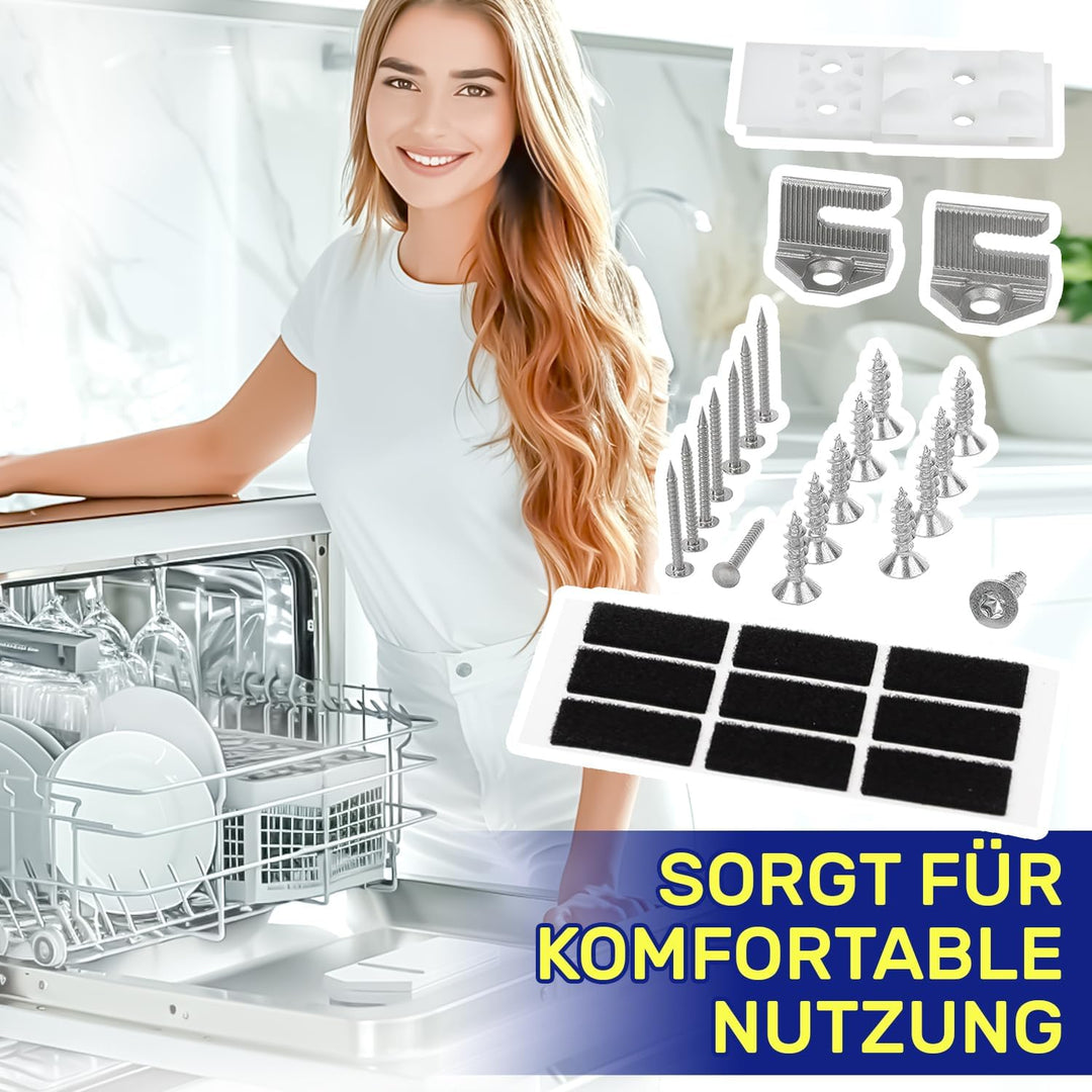 Montagesatz für Befestigung Tür an Frontblende des Geschirrspüler Vollintegrierbar mit dem Originalc