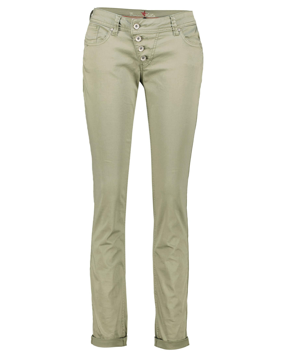 Buena Vista Damen Jeans Malibu Sweat Denim XS Grün, XS Grün