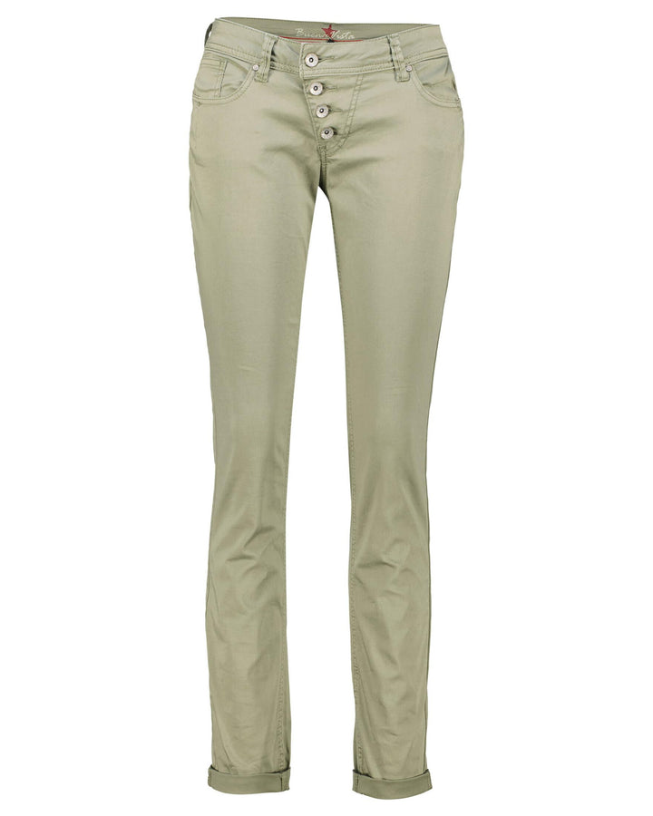 Buena Vista Damen Jeans Malibu Sweat Denim XS Grün, XS Grün