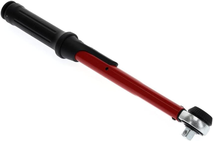 GEDORE red Drehmomentschlüssel für Links- und Rechtsgewinde, 3/8 Zoll, 10-50 Nm, Stahlrohr, Rot/Schw