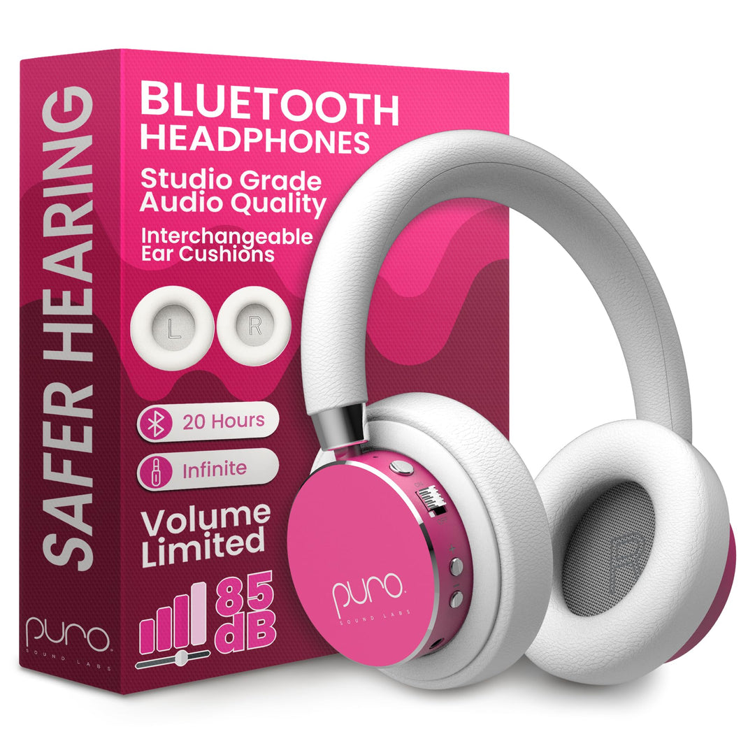 Puro Sound Labs BT2200-Plus Lautstärkebegrenzende Bluetooth-Kopfhörer für Kinder - Sicherere Kopfhör