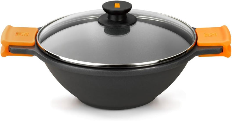 BRA Wok, Aluminium, Schwarz, 24 cm One Size, One Size