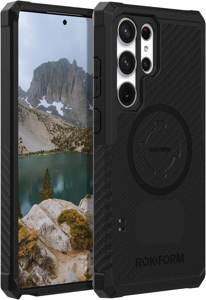 Rokform - Galaxy S23 Ultra Hülle, Rugged Series, Samsung Schutzhülle mit RokLock Twist Lock, Fallget