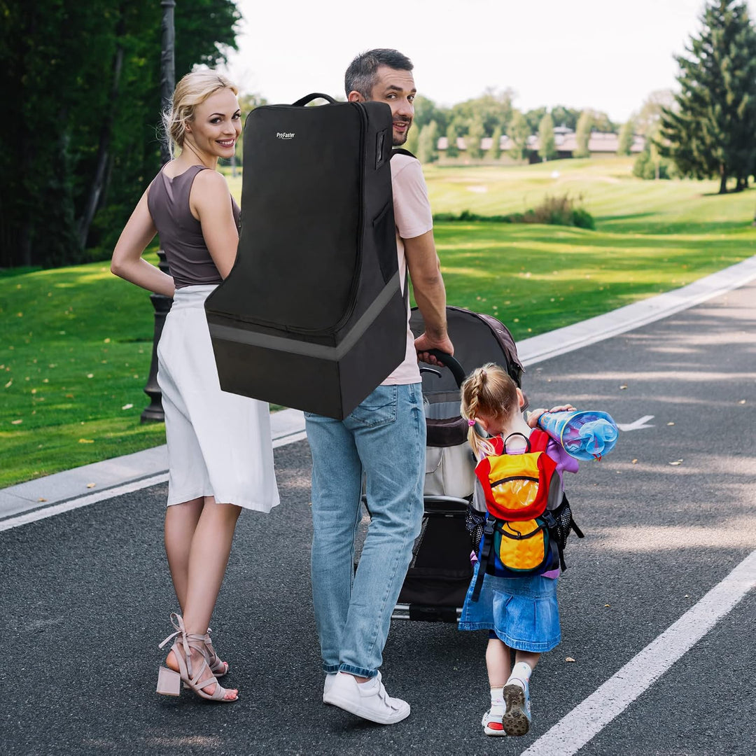 Gepolsterte Autositz-Reisetasche, Grau