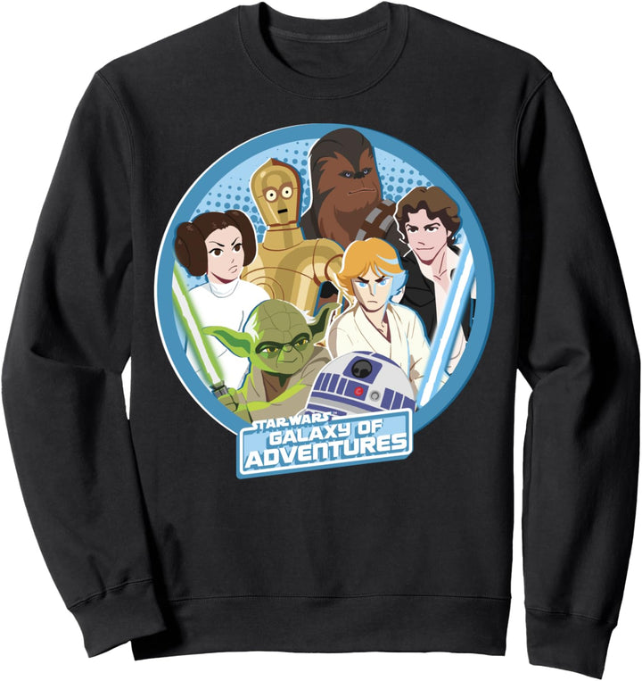 Star Wars Galaxy Of Adventures Group Shot Circle Poster Sweatshirt