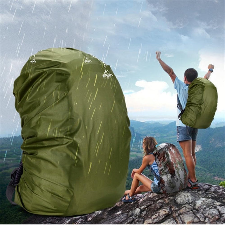 Regenhülle, 100 l, wasserdicht, staubdicht, Wandern, Reisen, Camping, tragbar, gross, Armeegrün