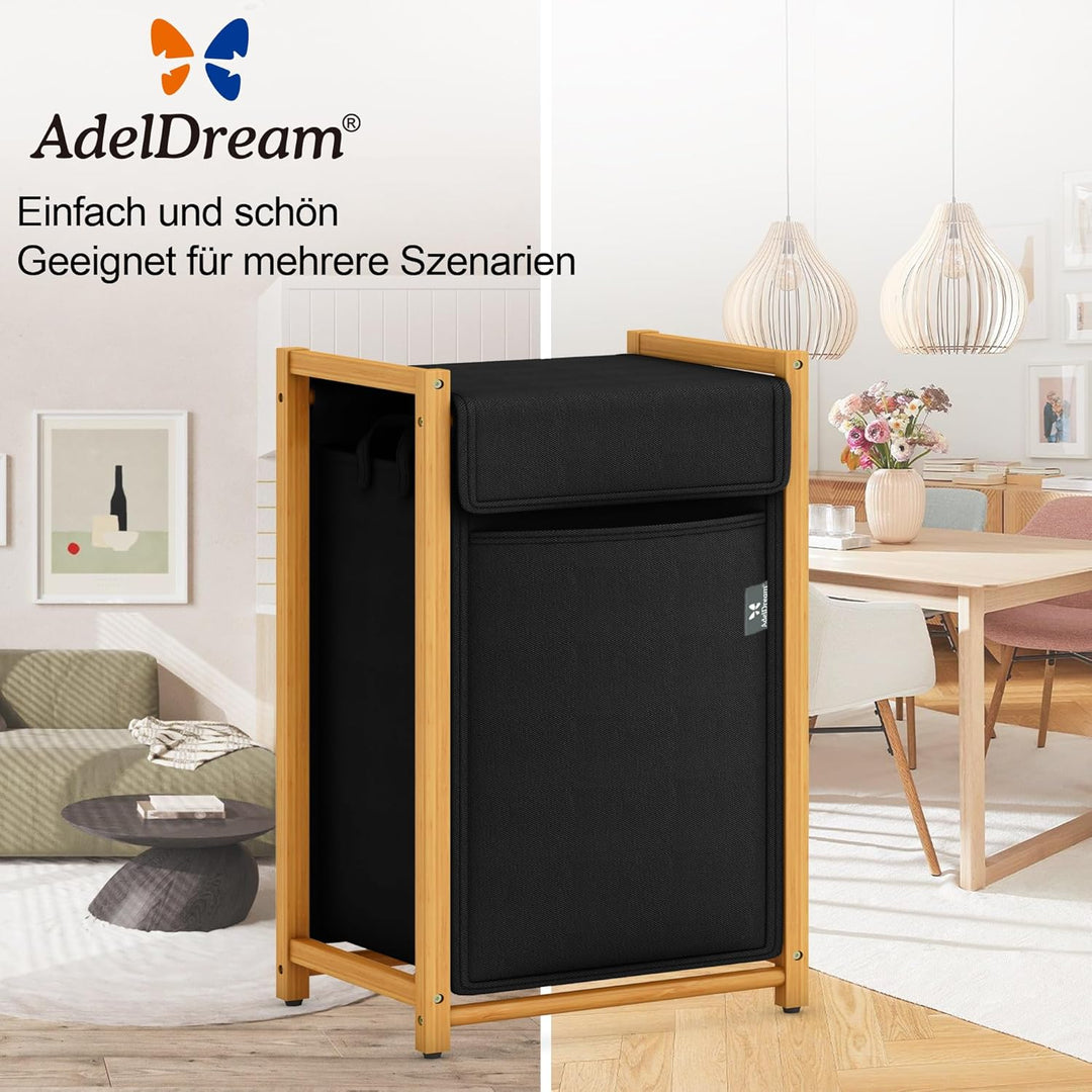 ADEL DREAM 80L Pfandflaschen Sammelbehälter mit Deckel Gross Pfandflaschen Aufbewahrung Behälter Lee