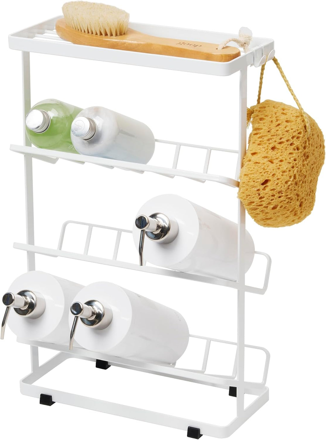 YAMAZAKI Home Tower freistehender Dusch-Caddy – Badezimmer-Organizer, Aufbewahrungshalter, 43,2 cm –