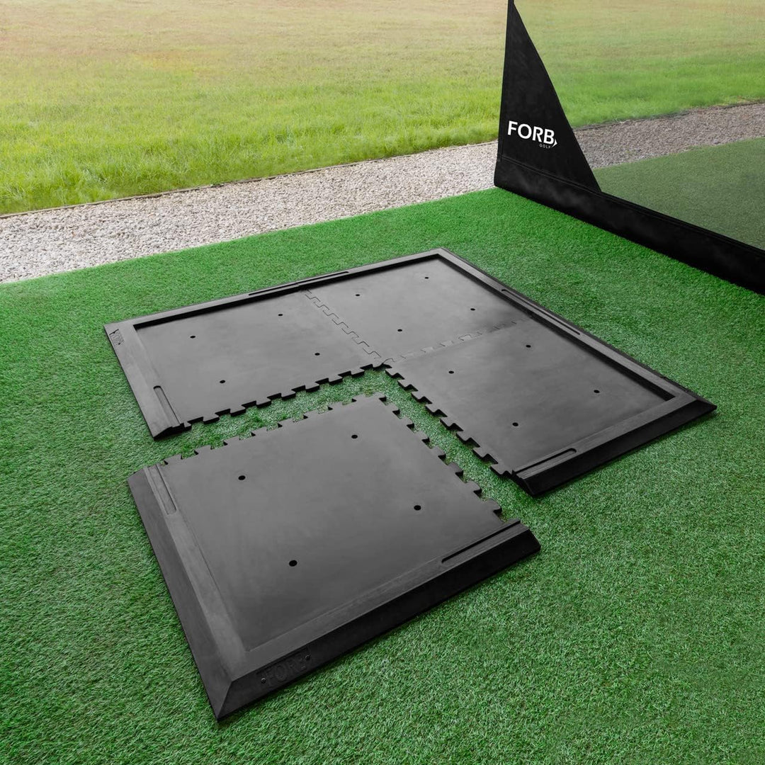 FORB Gummi-Golfmattenunterlage | Robuste, rutschfeste Unterlage für Driving Range Golfmatten – Stand
