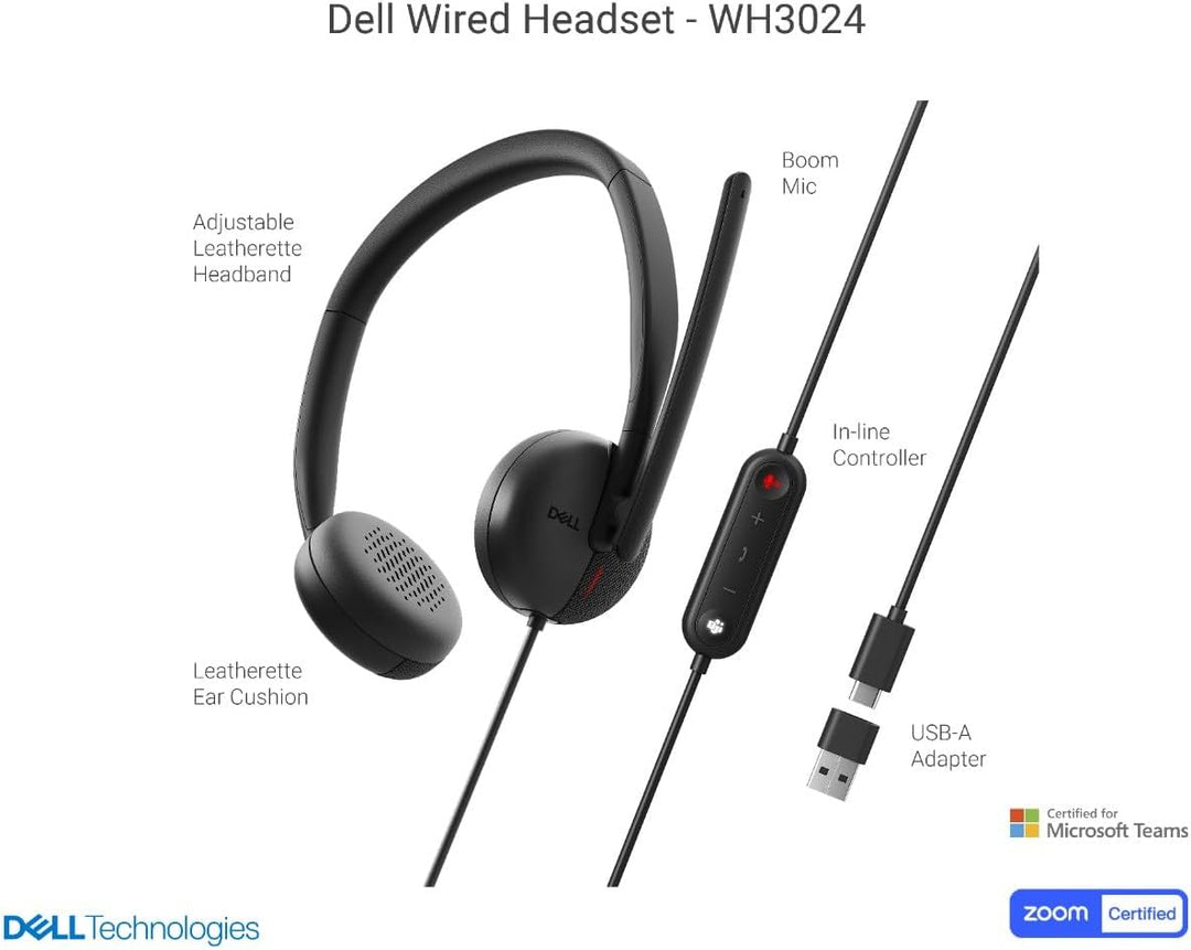 Dell EMC Wired Headset WH3024