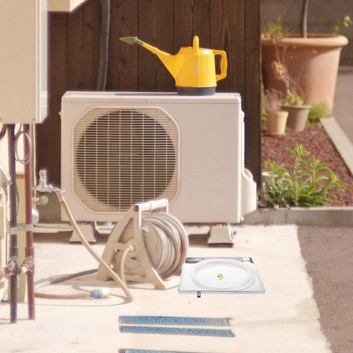 Gadpiparty Klimaanlagen-Ablaufwanne Mit Schlauch Kondensat-Ablaufwanne Edelstahl Ac-Ablauf-Auffangwa