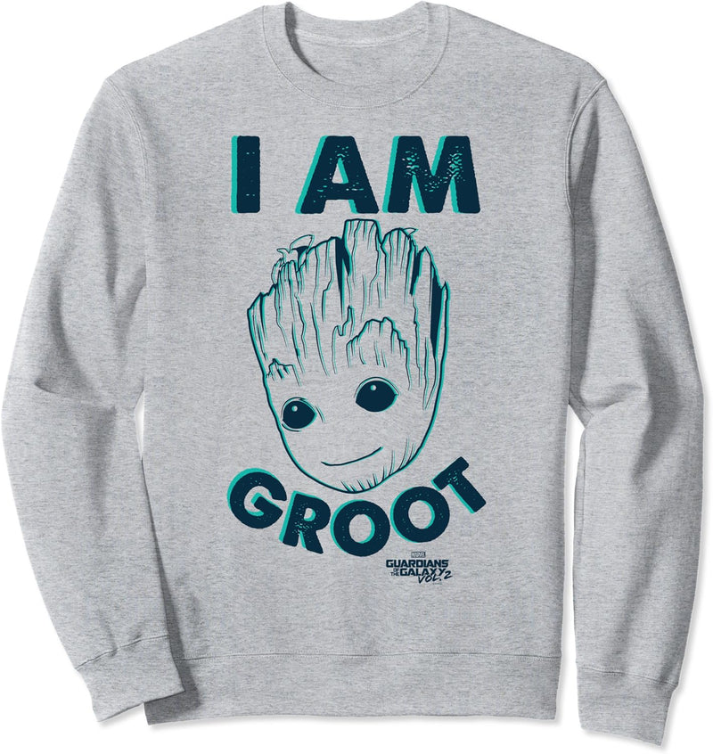Marvel Guardians Of The Galaxy I Am Groot Simple Portrait Sweatshirt