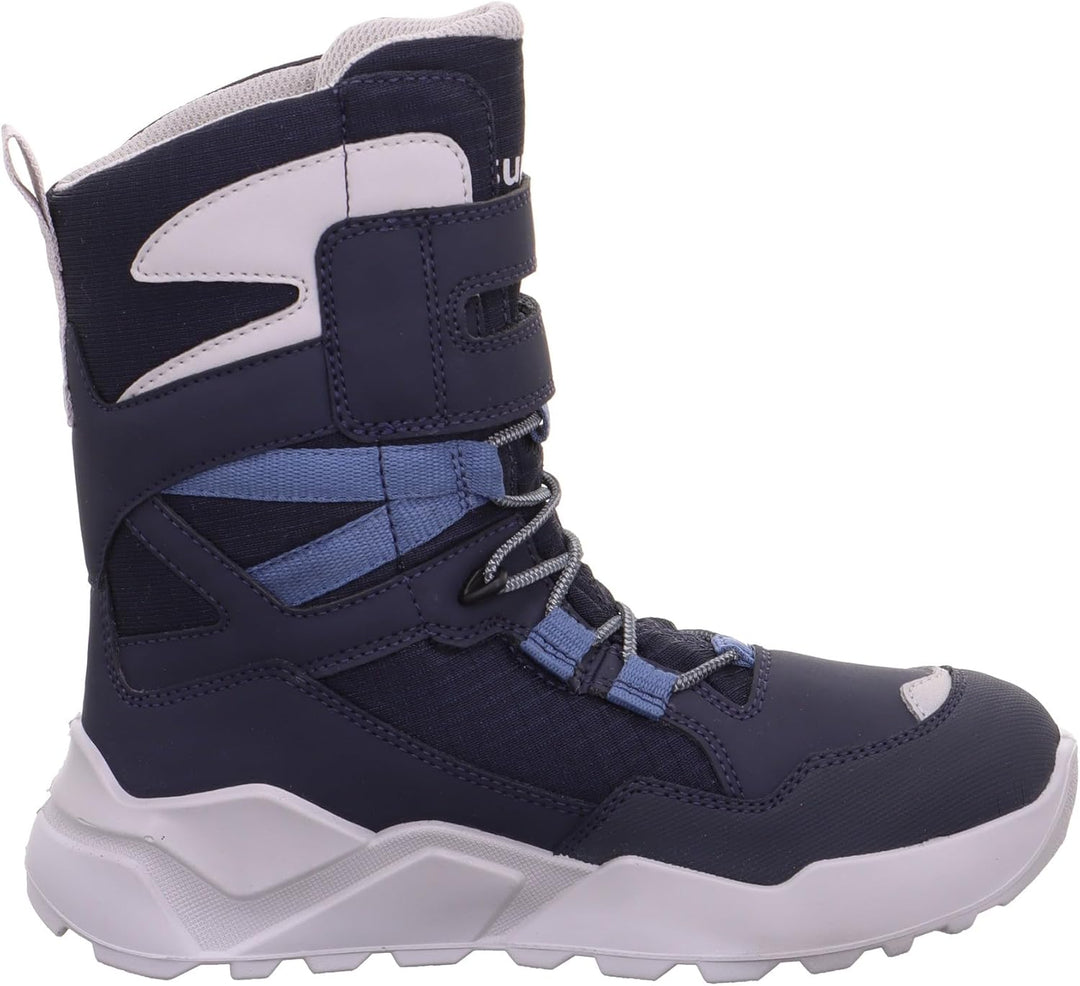 Superfit Jungen Rocket Warm Gefütterte Gore-tex Schneestiefel 37 EU Weit Blau Hellgrau 8000, 37 EU W