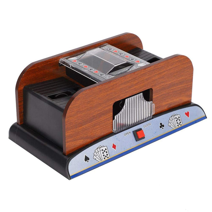 YUYTE Elektrischer Kartenmischer, Kartenmischmaschine, Automatischer Pokerkartenmischer für Pokerspi