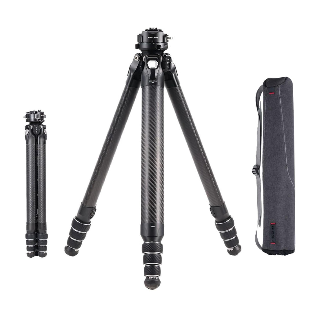 Falcam TreeRoot F38 Pro Carbon-Stativ, 61" Schnellverschluss-Reisestativ mit 360°-Kugelkopf, 5 kg Tr