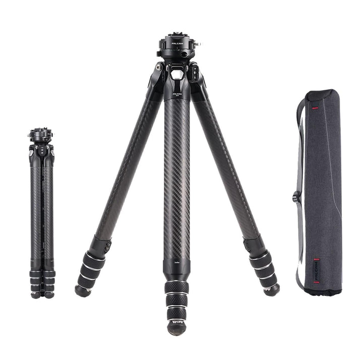 Falcam TreeRoot F38 Pro Carbon-Stativ, 61" Schnellverschluss-Reisestativ mit 360°-Kugelkopf, 5 kg Tr