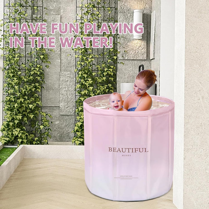 Sinbide Faltbare Badewanne, Tragbare Badewanne, 70x60CM Klappbare Badewanne, keine Installation, für