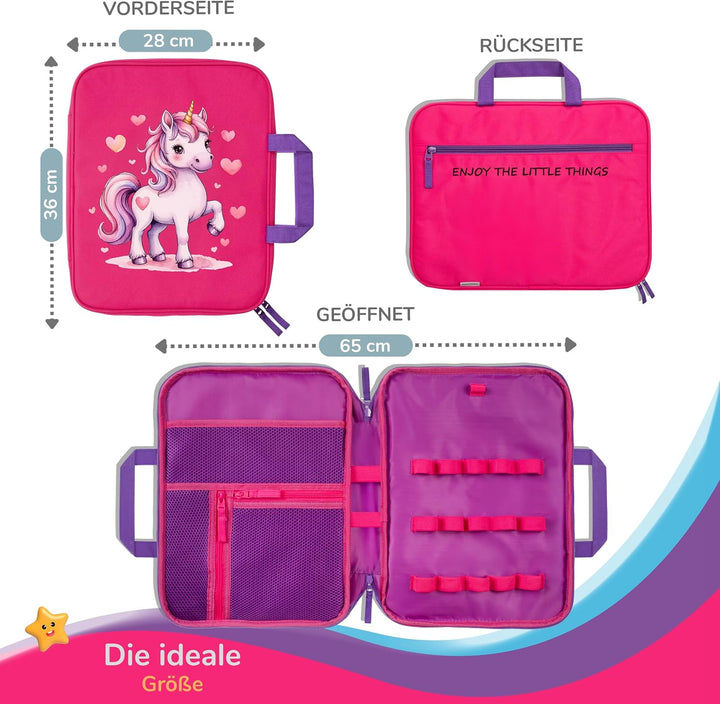 GRINSEZWERGE Tasche für Edurino & Tonie Figuren, TipToi Stift und Kinder Tablet | Mäppchen mit Platz
