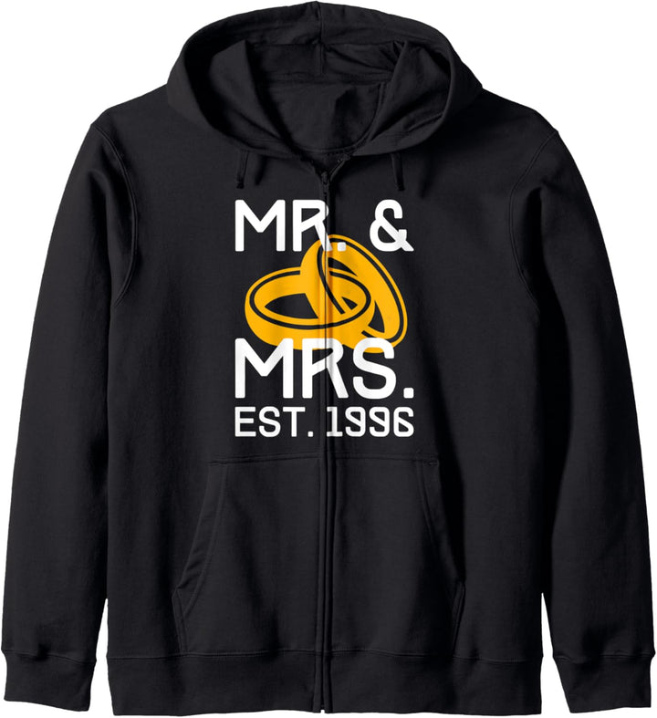 Mr & Mrs Ehemann Ehefrau Hochzeit Jahrestag 25 Jahre Kapuzenjacke