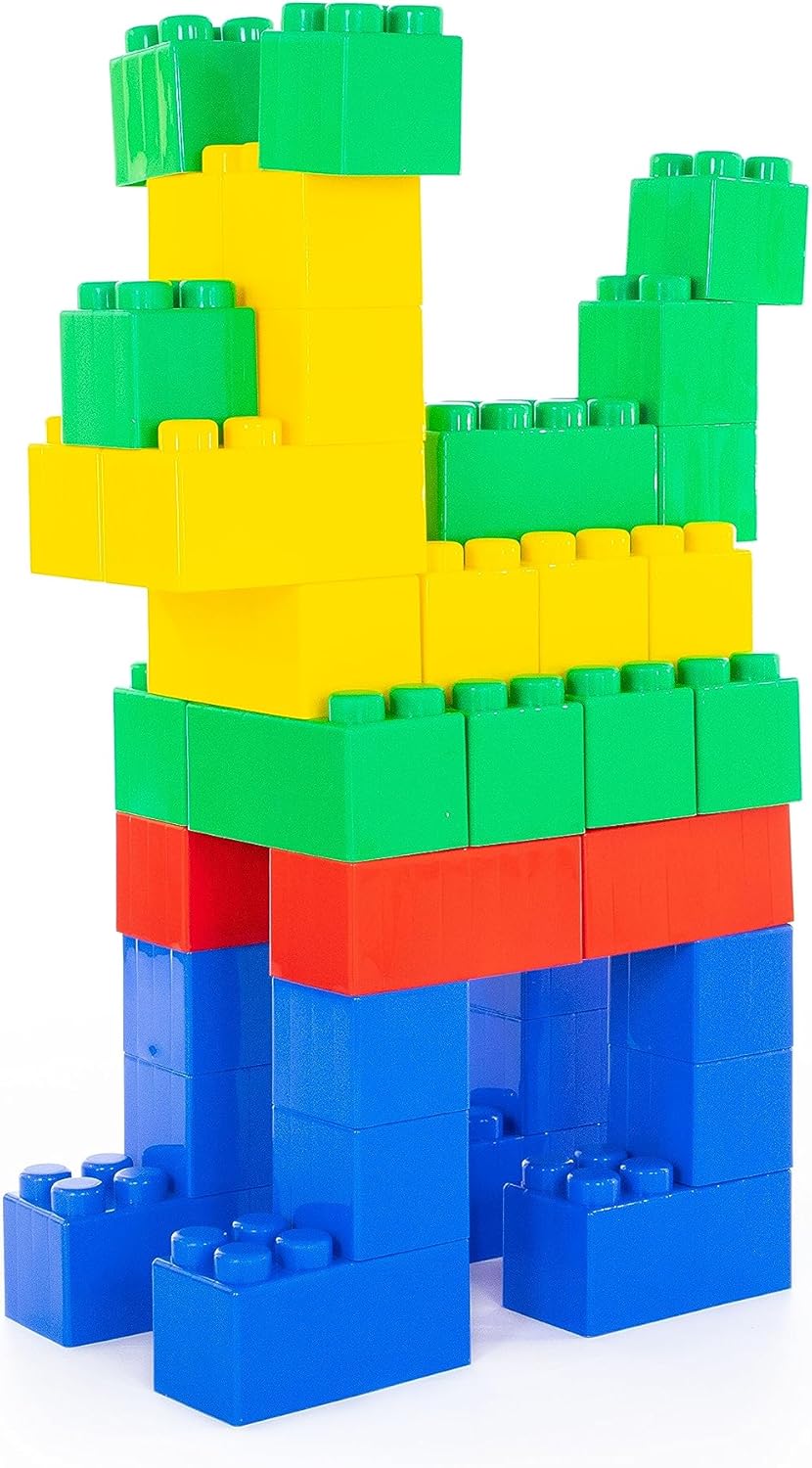 Wader Quality Toys Bausteinblock XXL, 72 Teile