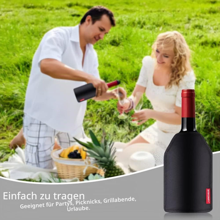 Weinkühler, Flaschenkühler Manschette, die perfekte Kühlmanschette für Wein, Sekt, und Champagner, w