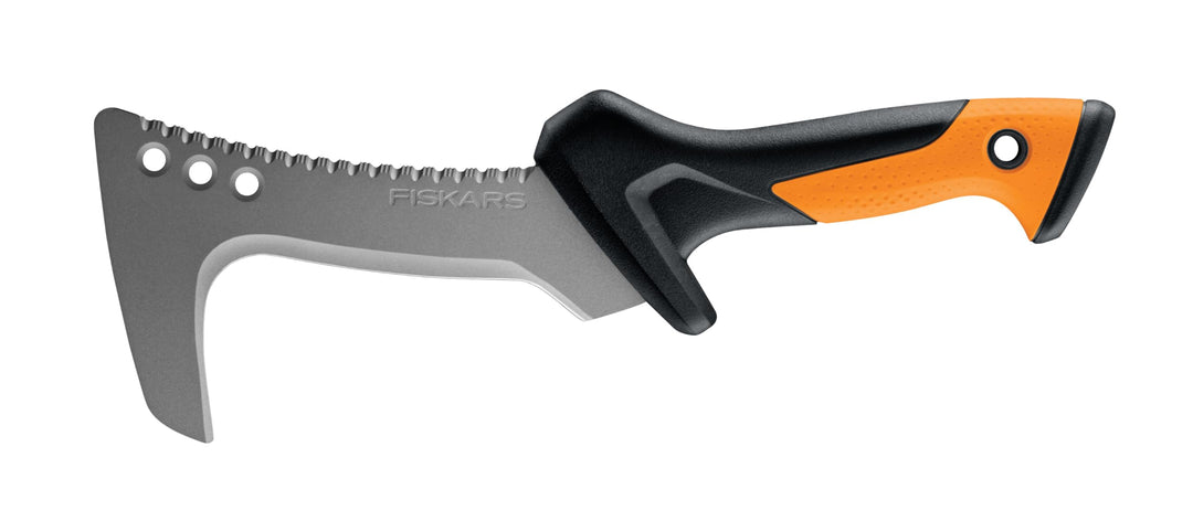 Fiskars Hippe, Auch als Sappie verwendbar, Inkl. Holster aus Nylon, Klingenlänge: 15 cm, Gehärteter