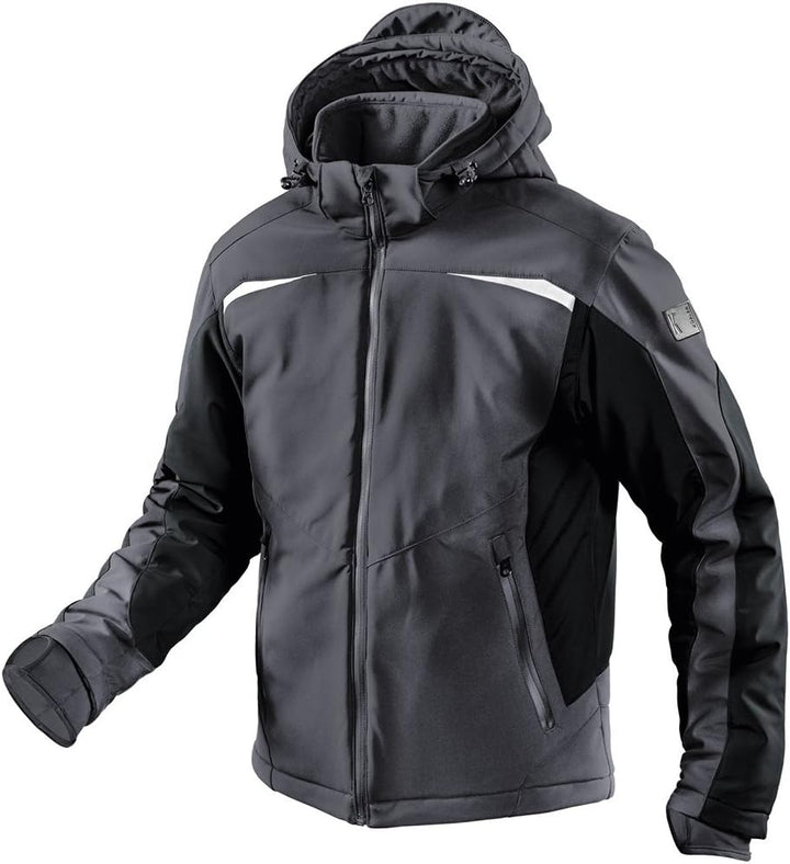 KÜBLER WEATHER Softshelljacke, Unisex-Arbeitsjacke aus Mischgewebe, wind- und wasserabweisende Softs