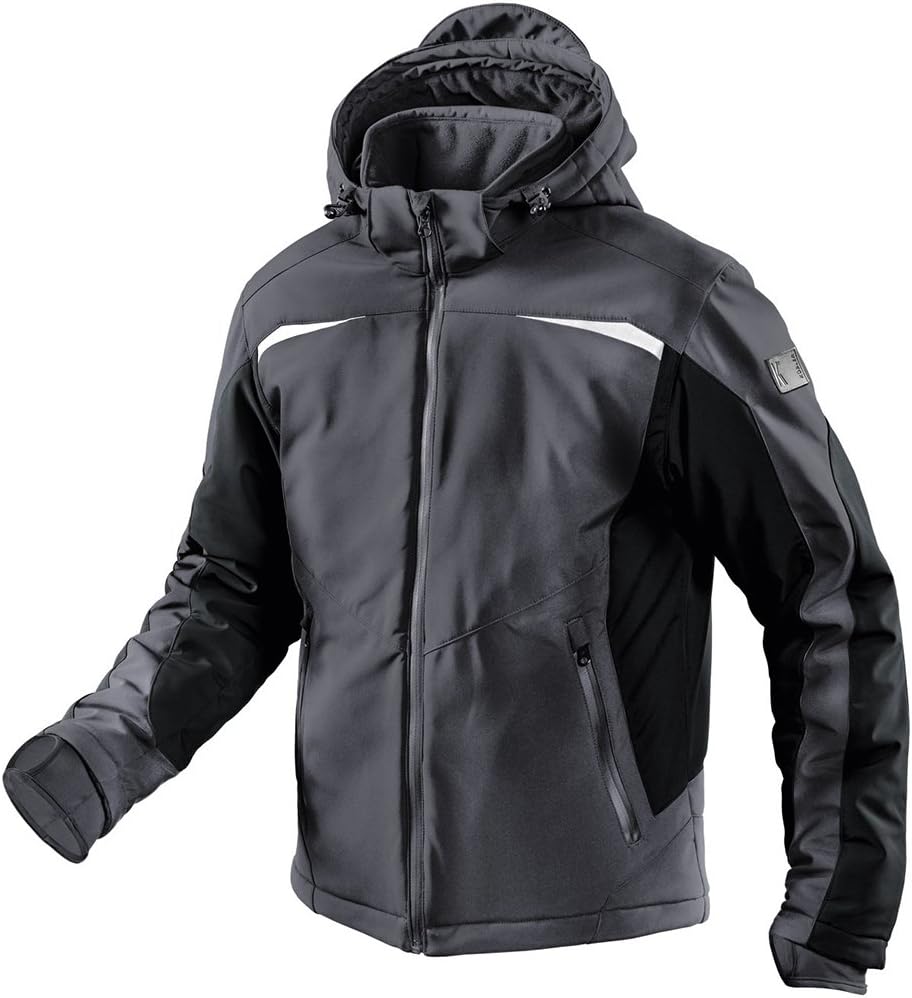 KÜBLER WEATHER Softshelljacke, Unisex-Arbeitsjacke aus Mischgewebe, wind- und wasserabweisende Softs