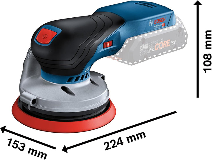 Bosch Akku-Exzenterschleifer GEX 18V-125 GEX 18V-125 (im Karton) ohne Zubehör, GEX 18V-125 (im Karto