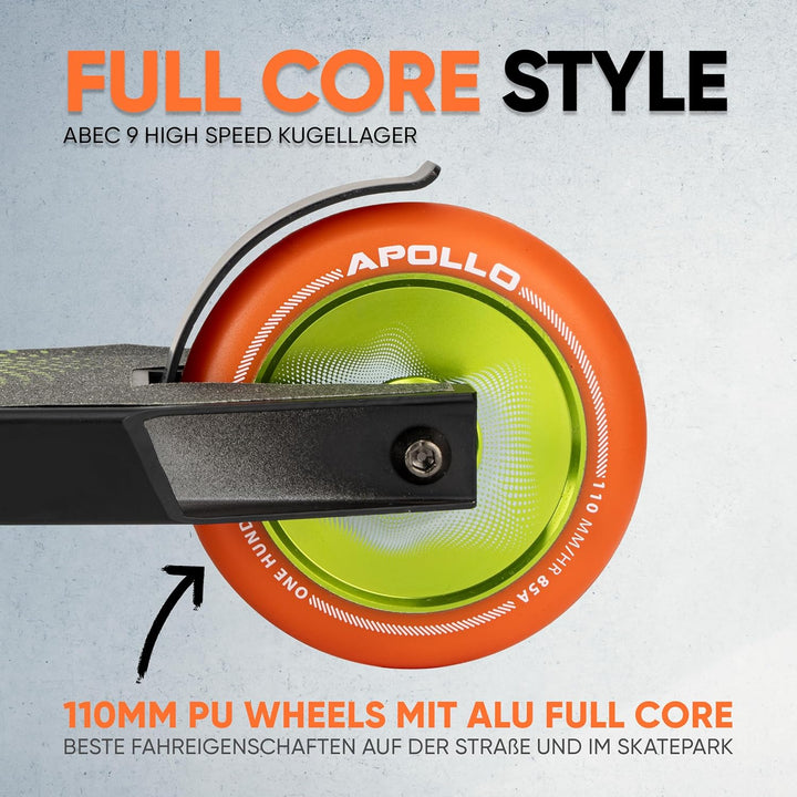 Apollo Stunt Scooter - Eagle, eloxierter Profi Stuntroller, Kinder Scooter mit ABEC 9 Kugellagern, 1