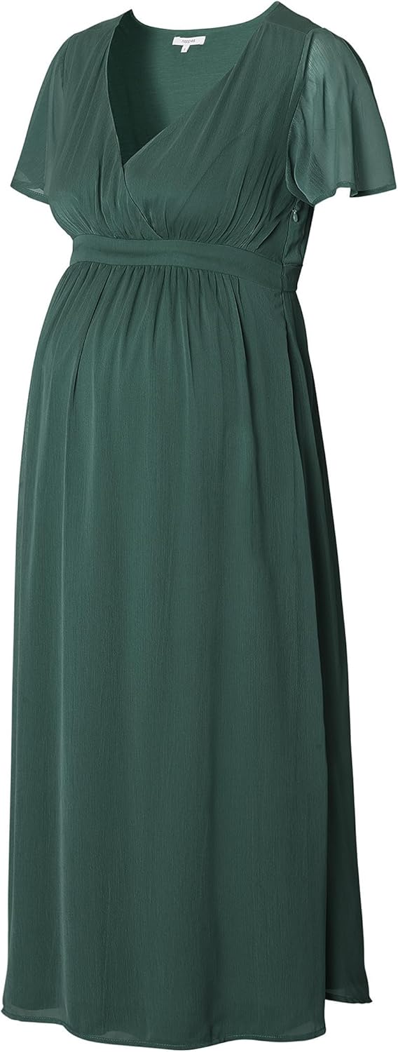 Noppies Damen Amelie Maxi Dress Ss Kleid XXL Pine, XXL Pine
