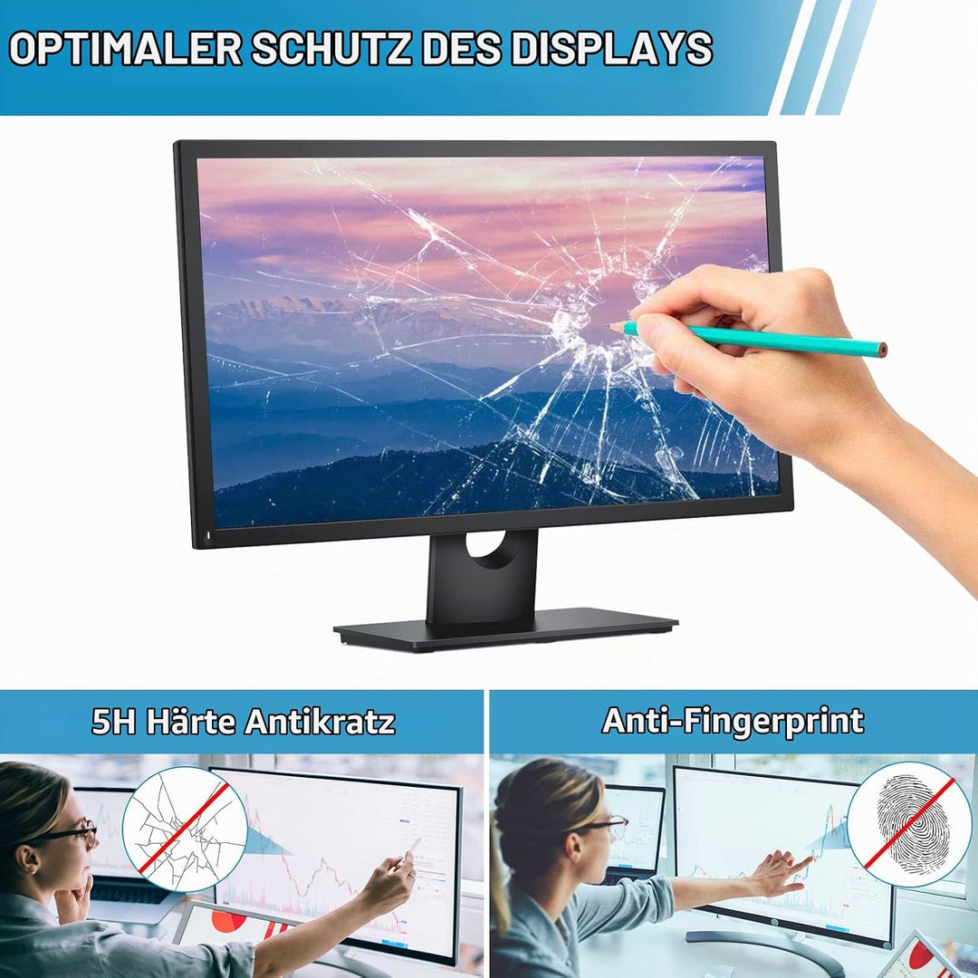 SOPPY Anti-Blaulichtfilter Displayschutzfolie für 24 Zoll Computer Monitor, Abnehmbar Premium Blauli