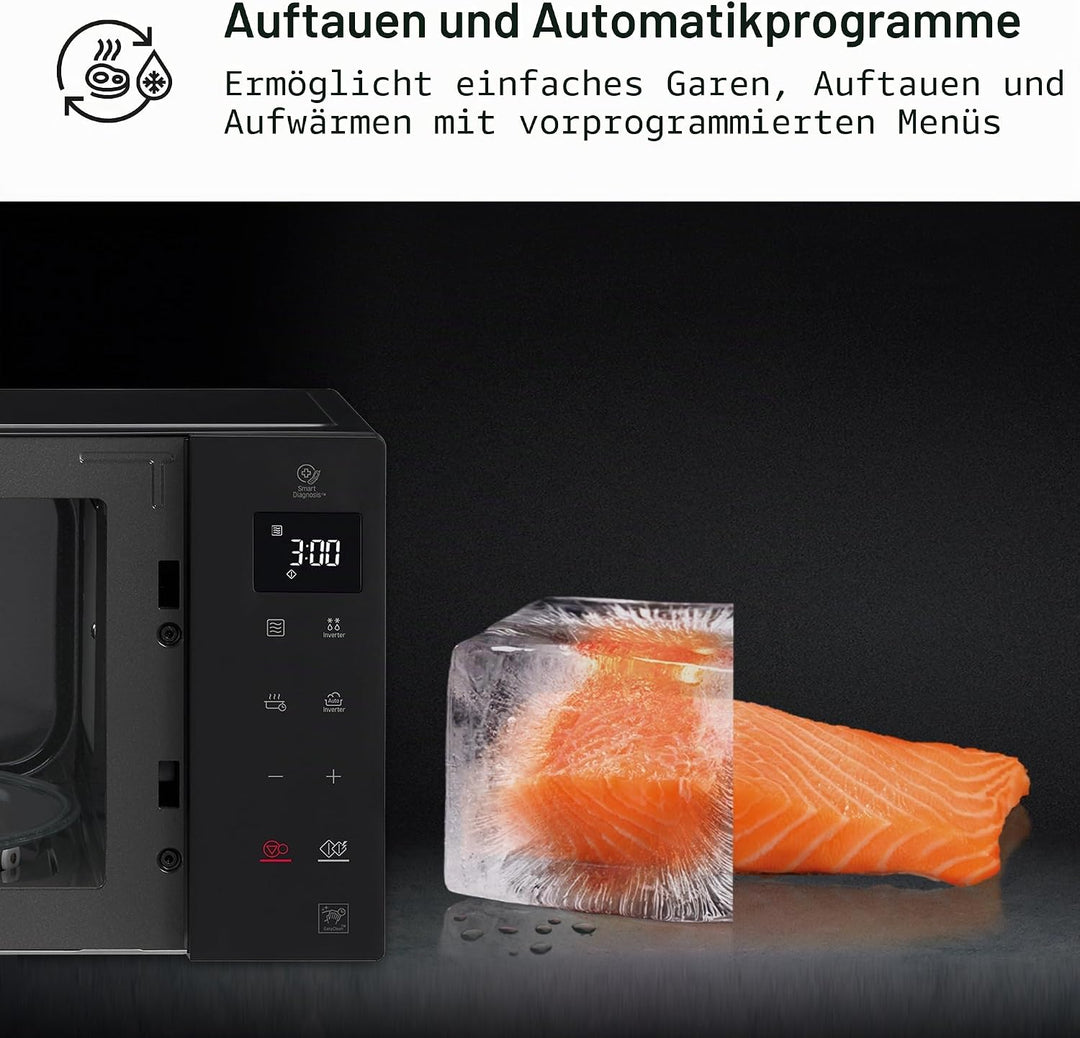 LG - Mikrowelle, Grill, Smart Inverter Schwarz