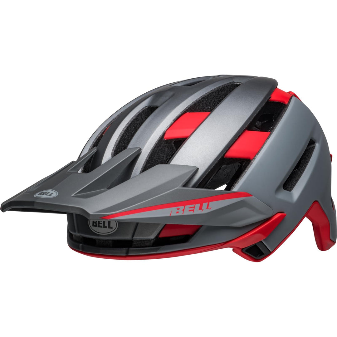 BELL Super Air R Spherical MTB Fahrrad Helm matt rot/grau 2024, M
