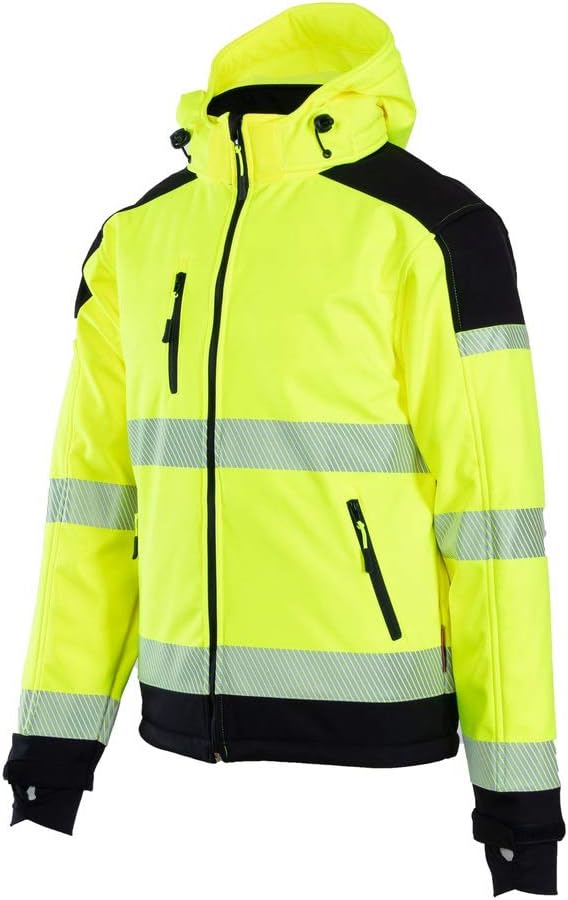 Brixton Flash Softshell Jacke Warnschutz Warnjacke Reflektierend Schutzjacke 300 g/m2 NEUES Modell (