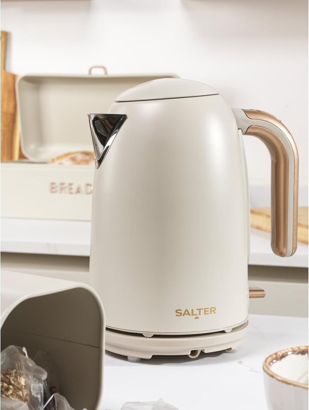 Salter Pebble 3KW Wasserkocher – 1,7 L schneller elektrischer Wasserkocher, herausnehmbarer Kalkfilt